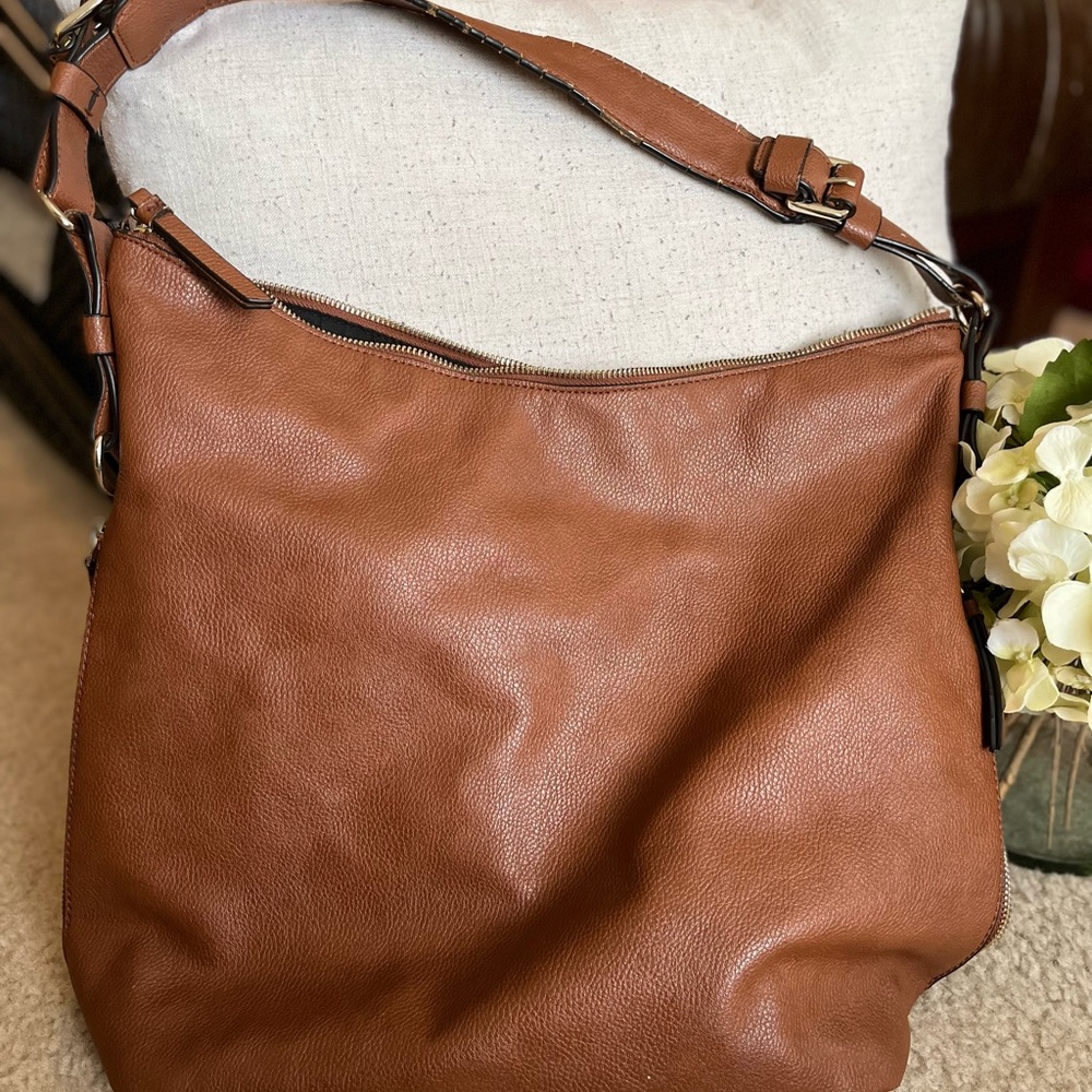 Brown Leather Shoulder Bag